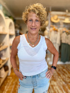 Sparkle V-Neck Tank