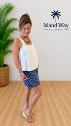 Denim Dot Skirt