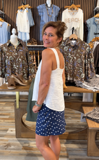 Denim Dot Skirt