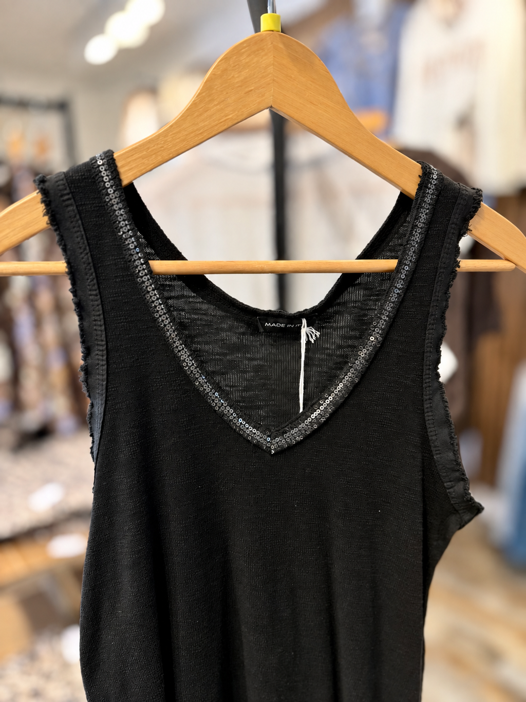 Sparkle V-Neck Tank