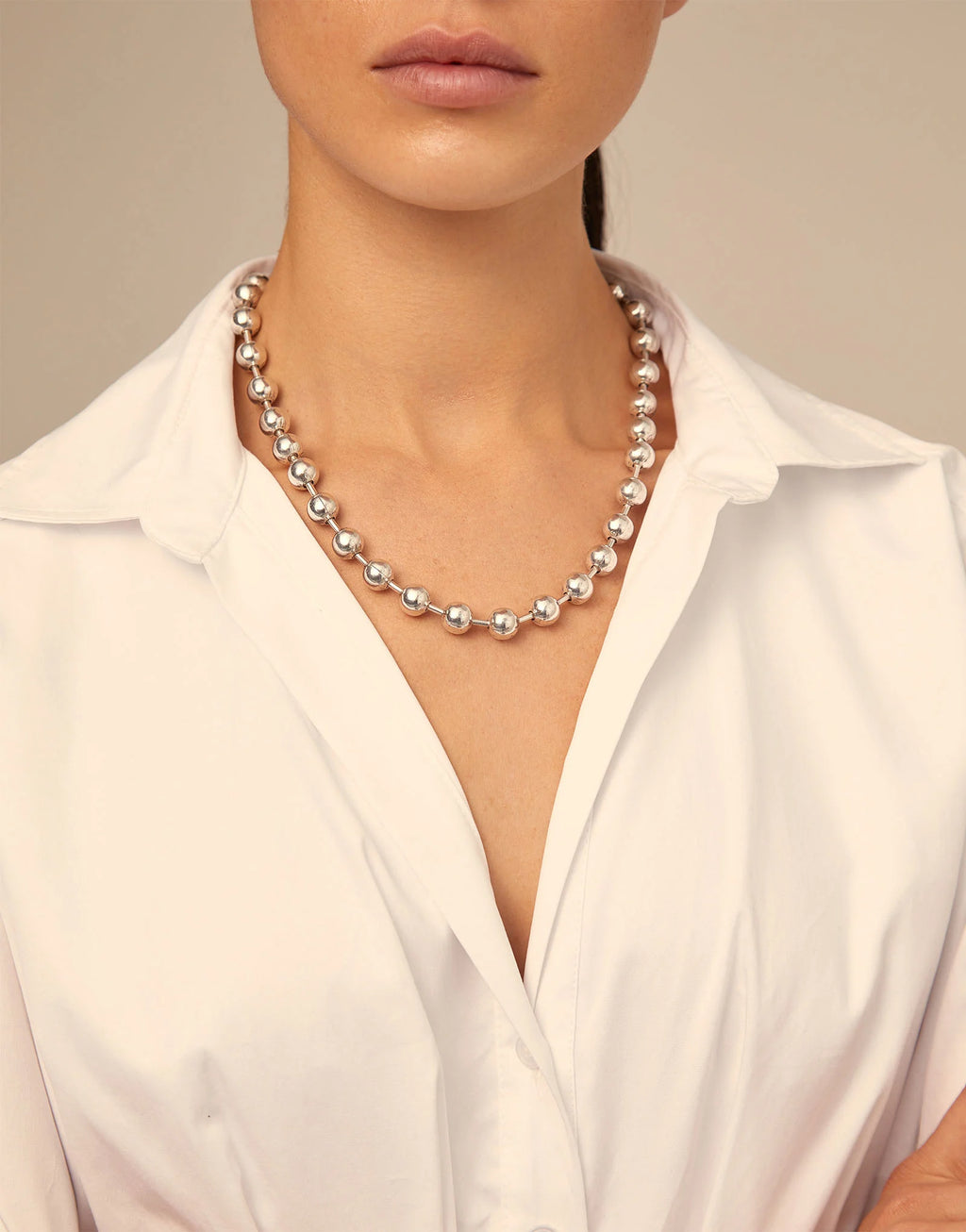 Snowflake Necklace- Silver