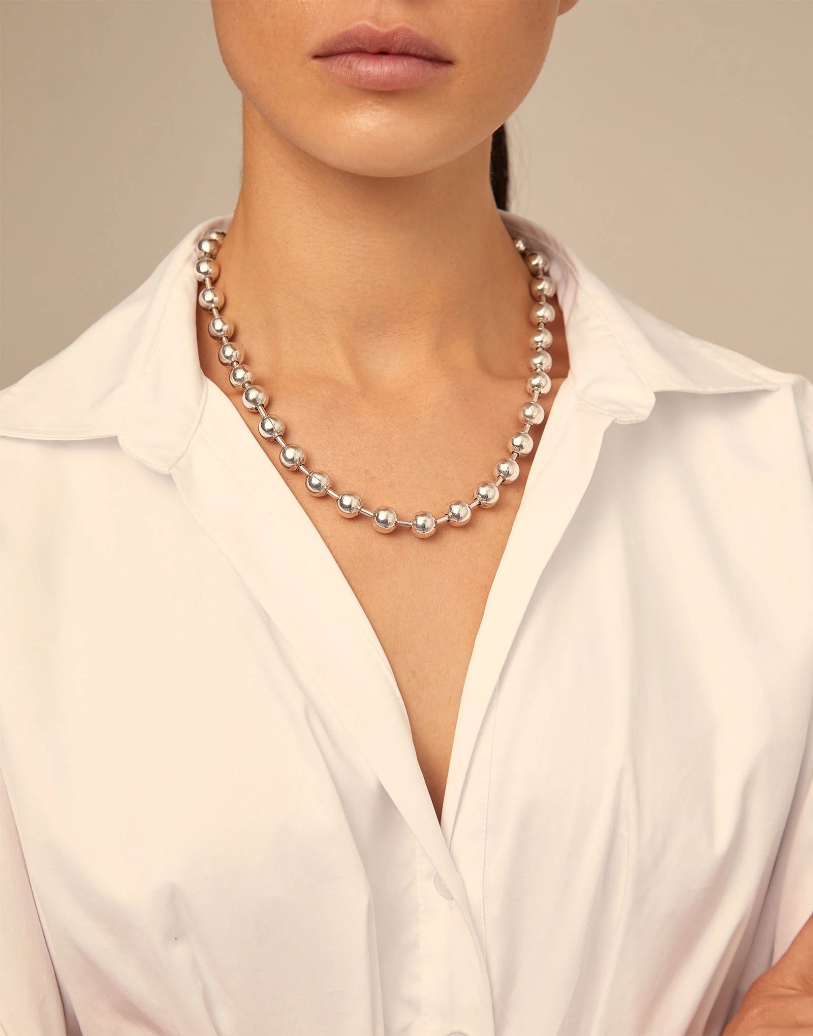 Snowflake Necklace- Silver