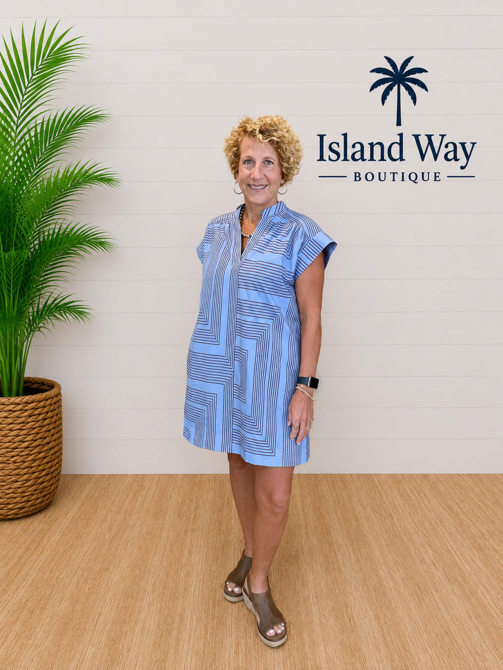 Boardwalk Blues Dress