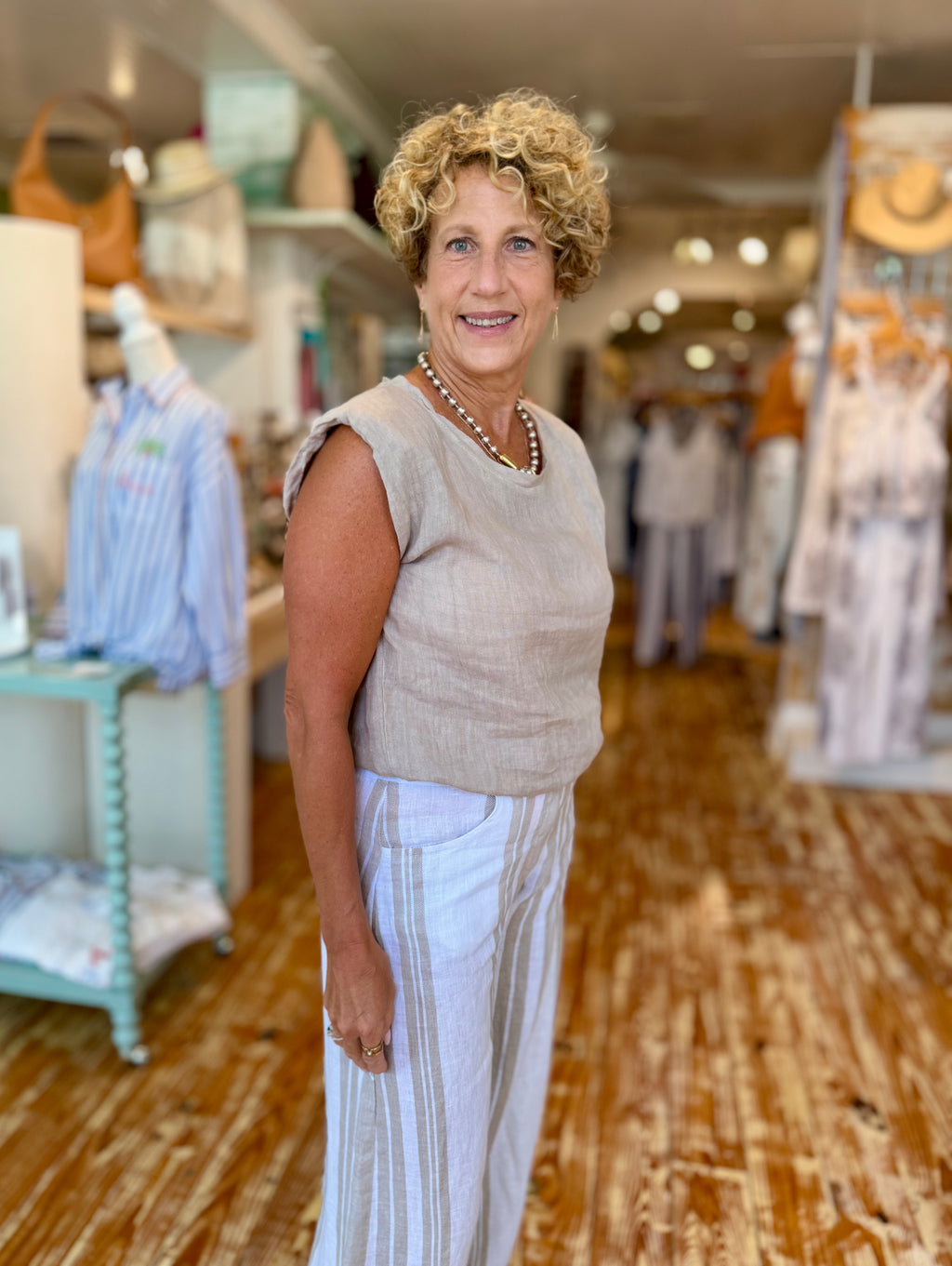 Sandbar Linen Top