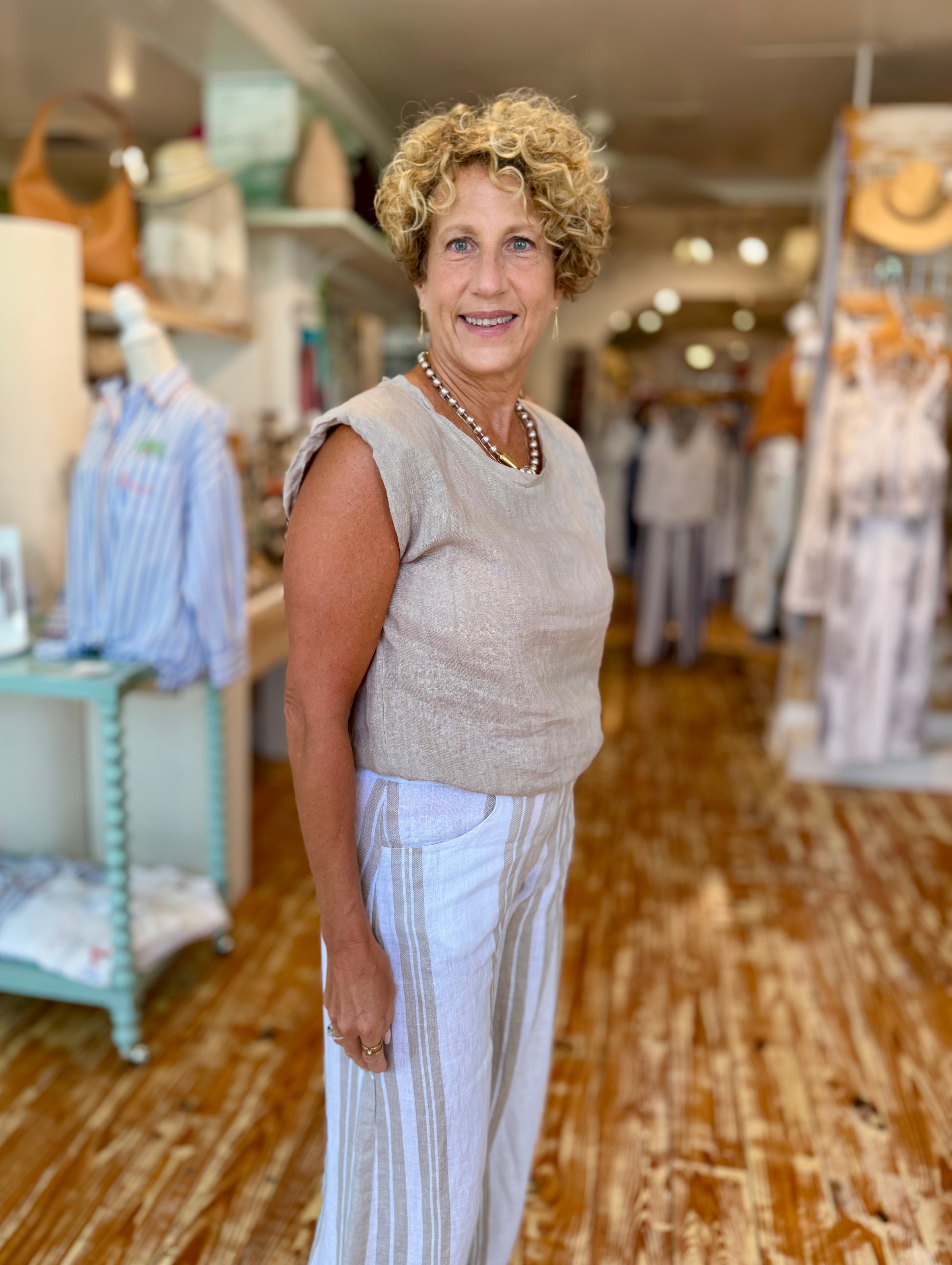 Sandbar Linen Top