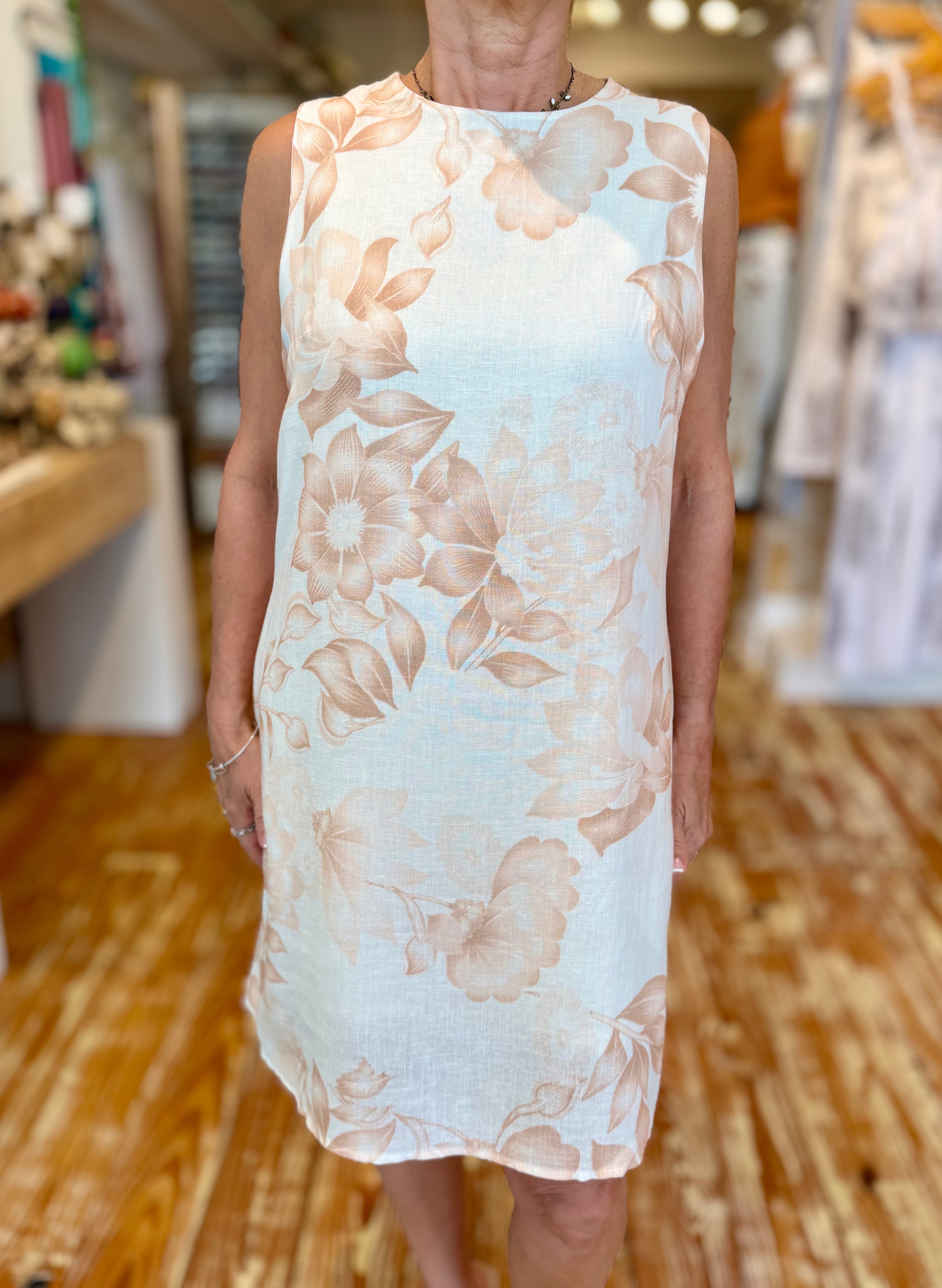 Seaside Bloom Shift Dress