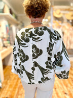 Hibiscus Print Blouse