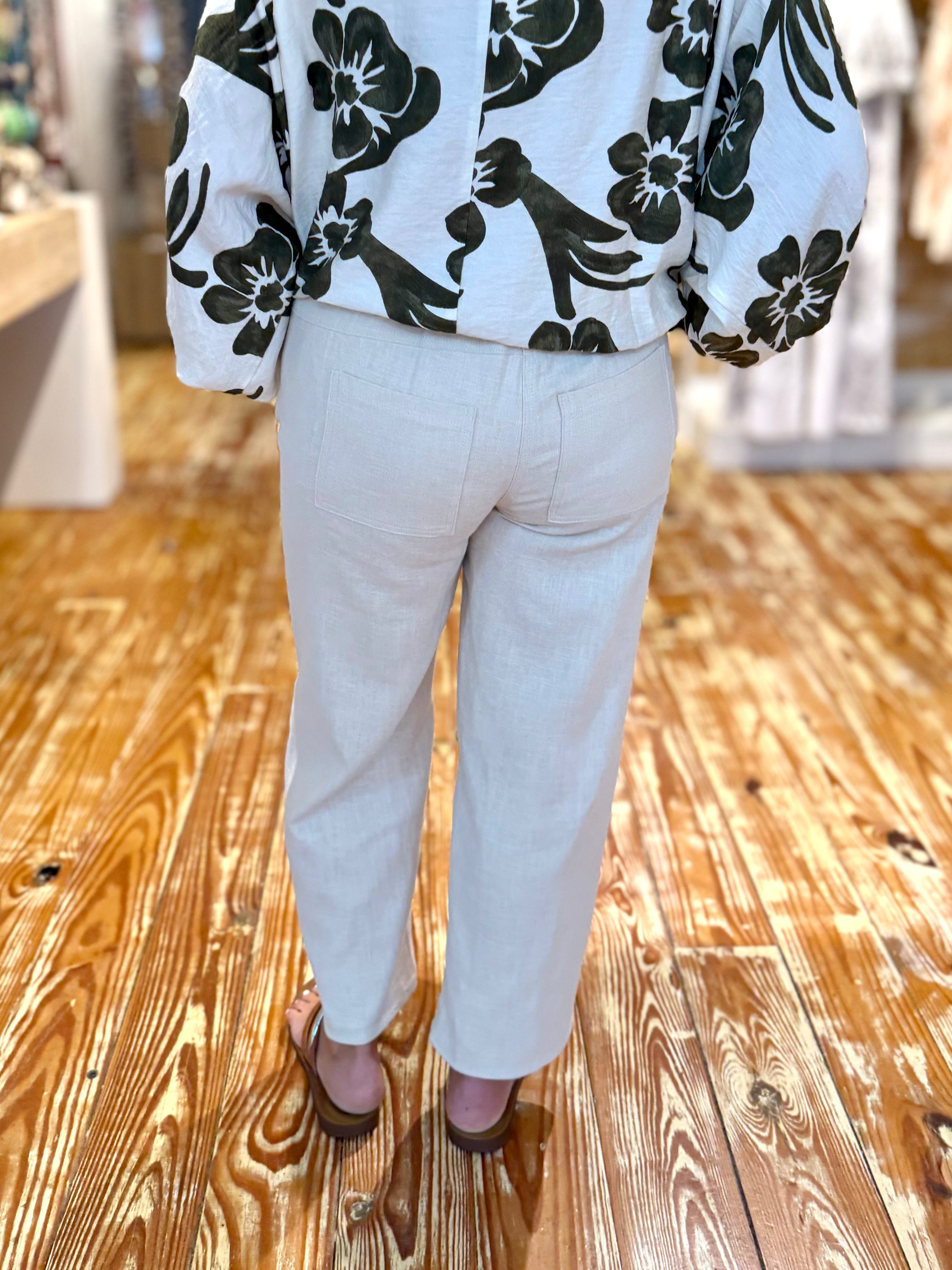Natural Linen Pants