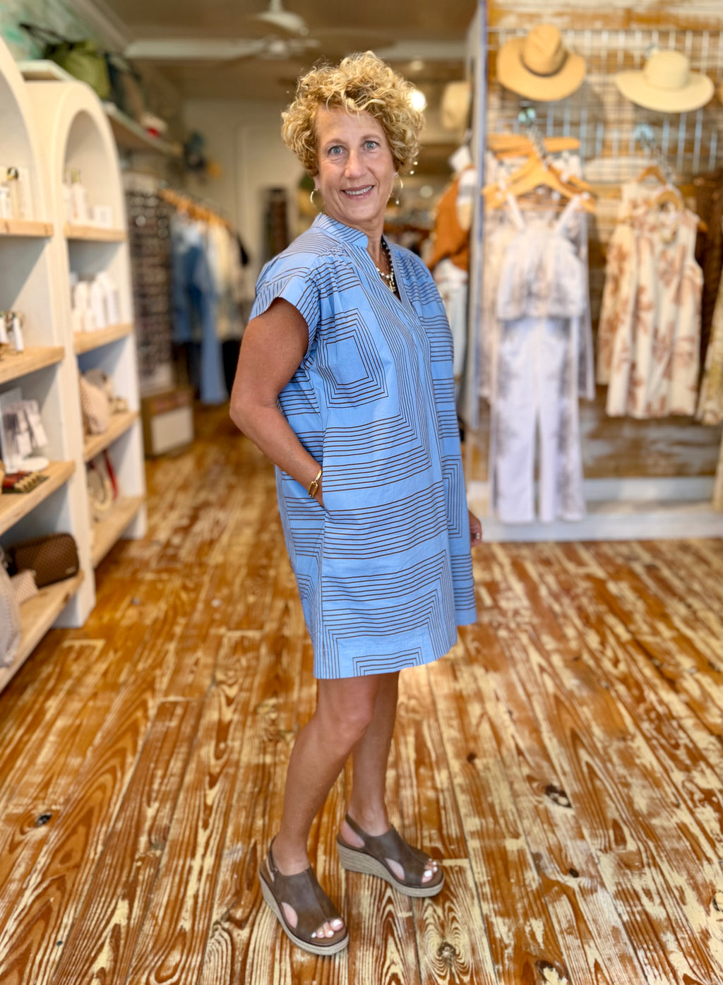 Boardwalk Blues Dress