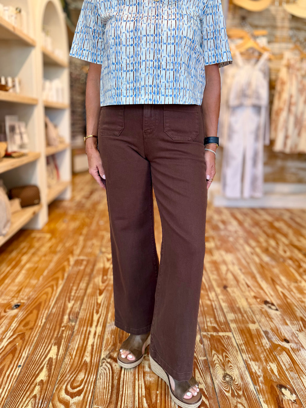 Cocoa Wide Leg Jeans