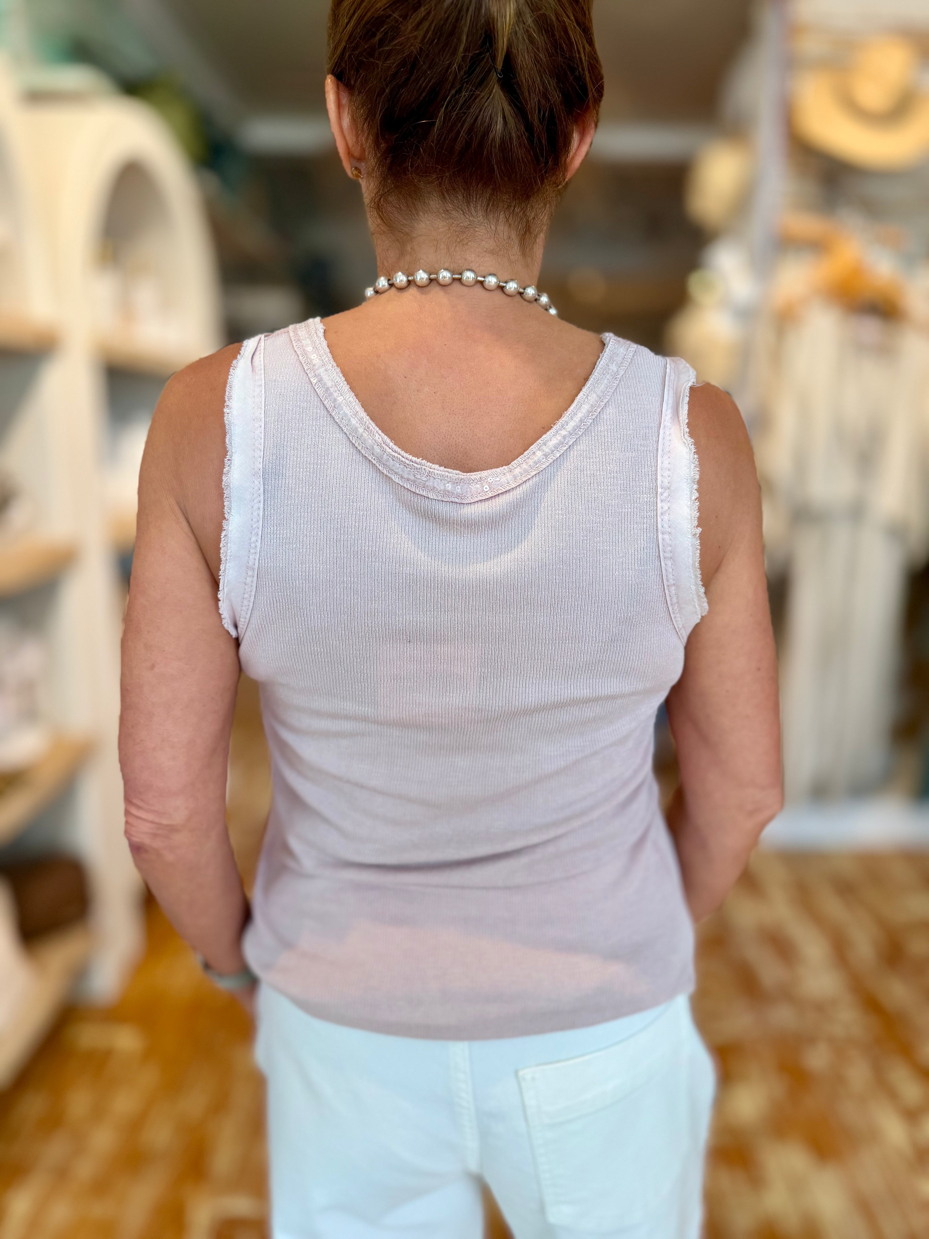 Sparkle V-Neck Tank