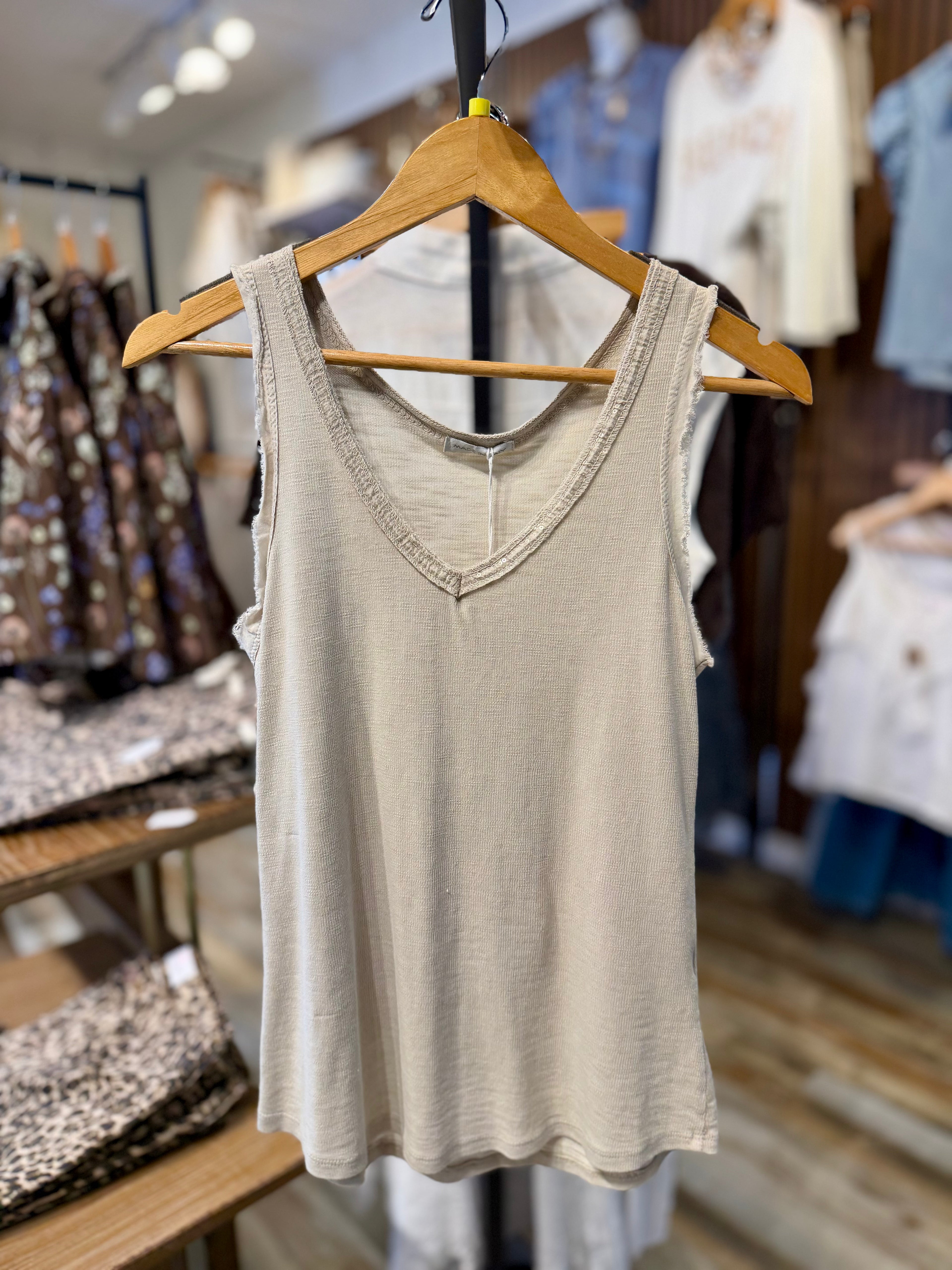 Sparkle V-Neck Tank