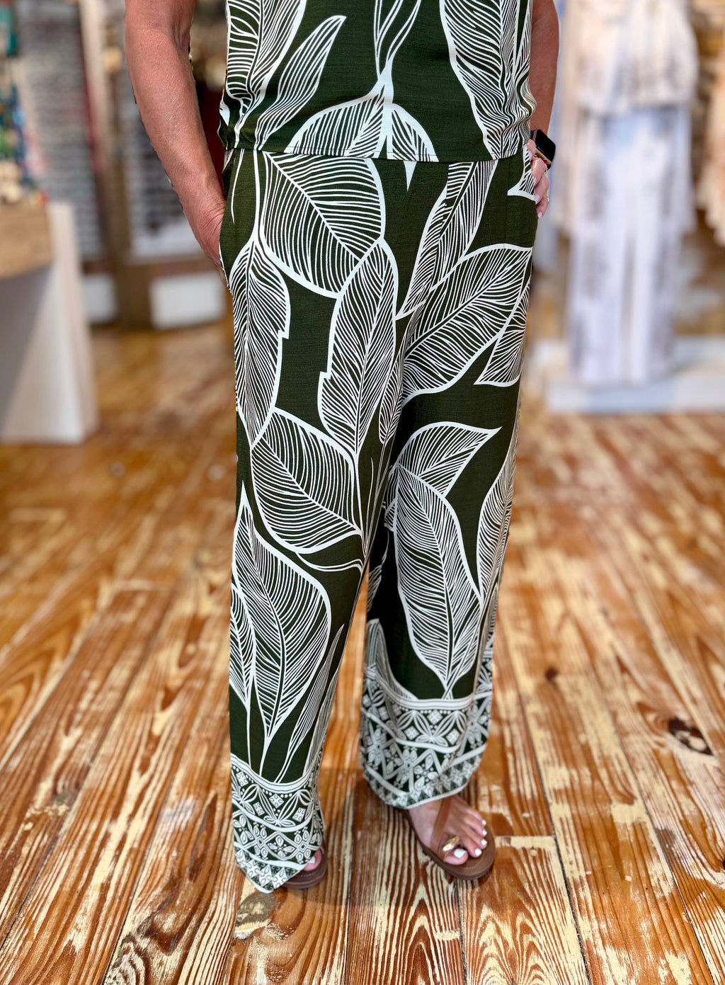 Olive Grove Botanical Pants