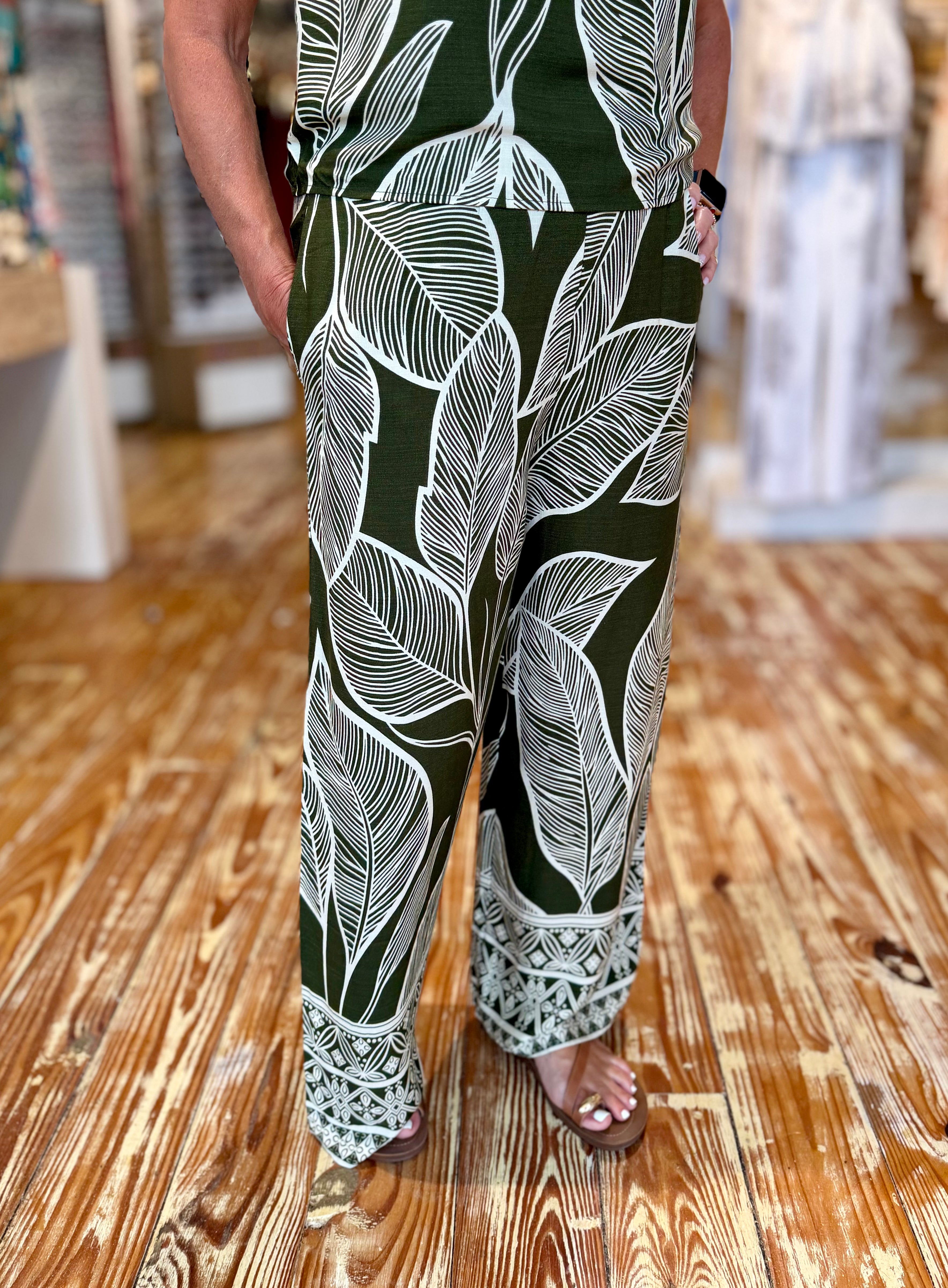 Olive Grove Botanical Pants