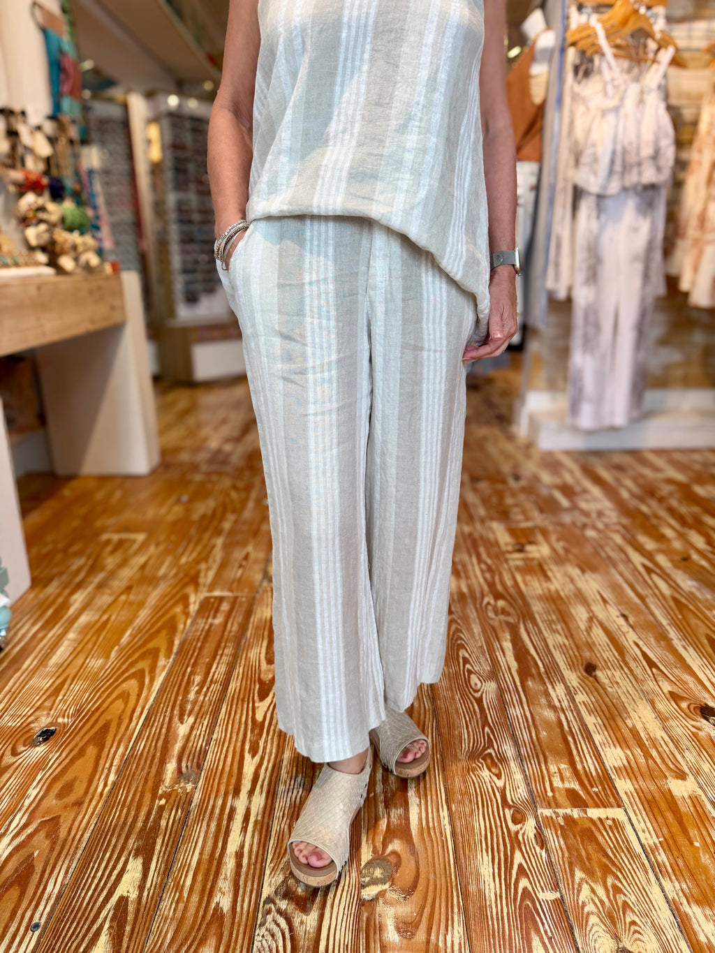 Neutral Linen Pants