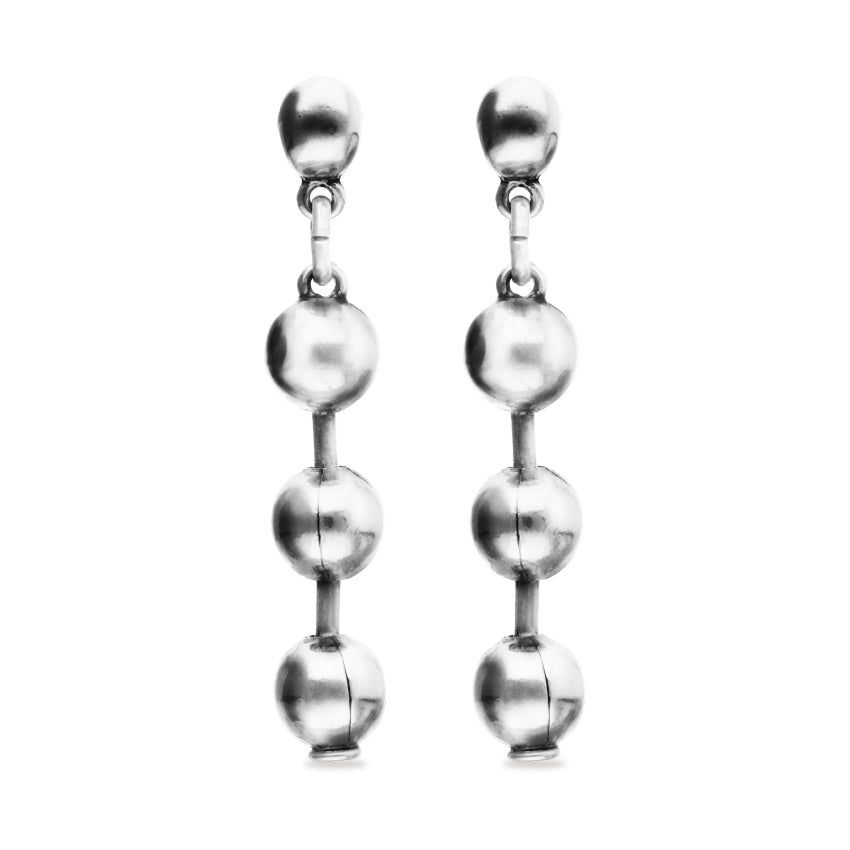 Snowflake Earrings- Silver
